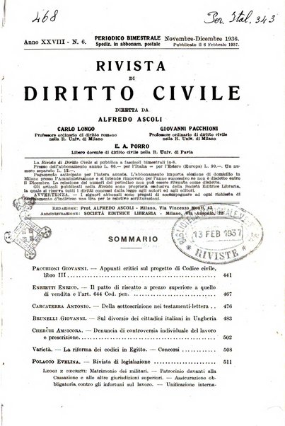 Rivista di diritto civile