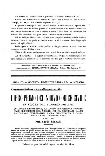 Rivista di diritto civile