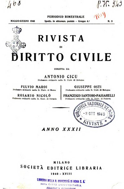 Rivista di diritto civile