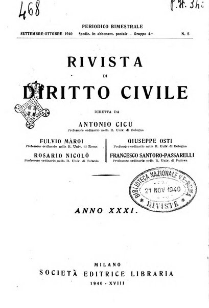 Rivista di diritto civile