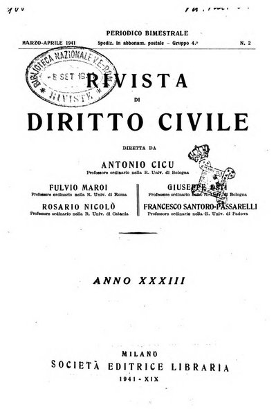 Rivista di diritto civile