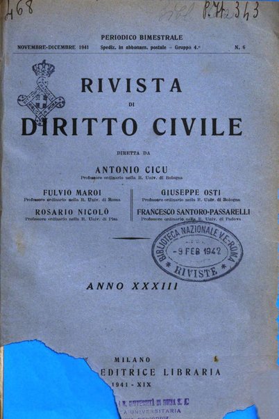 Rivista di diritto civile