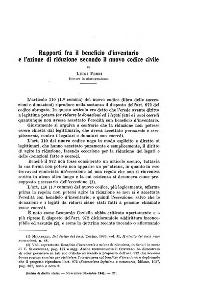 Rivista di diritto civile