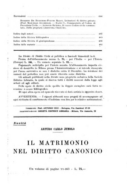 Rivista di diritto civile