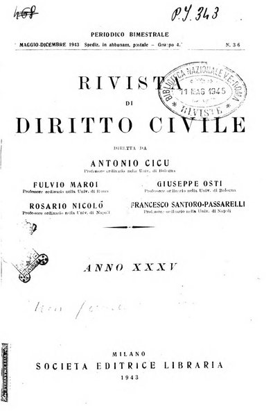 Rivista di diritto civile