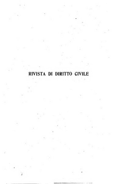 Rivista di diritto civile