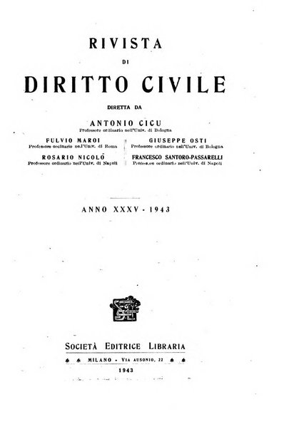 Rivista di diritto civile