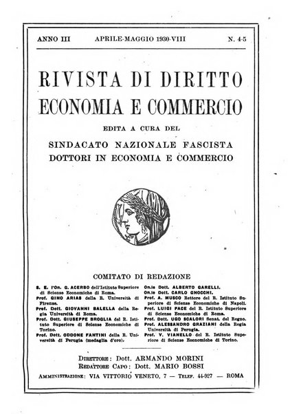 Rivista di diritto, economia e commercio