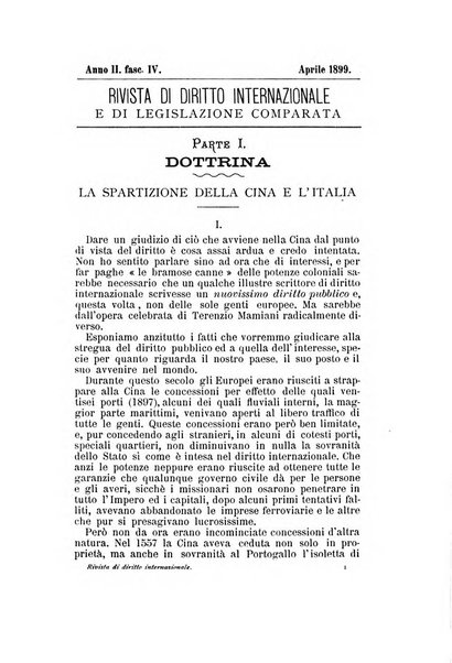 Rivista di diritto internazionale e di legislazione comparata