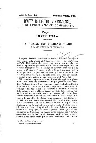 Rivista di diritto internazionale e di legislazione comparata