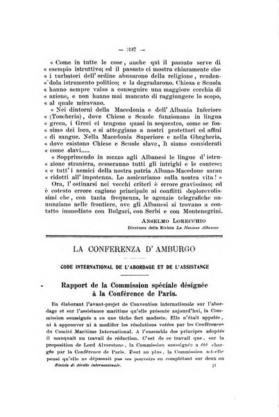 Rivista di diritto internazionale e di legislazione comparata