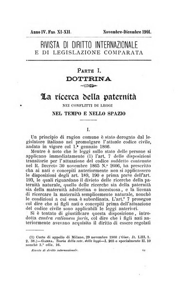 Rivista di diritto internazionale e di legislazione comparata