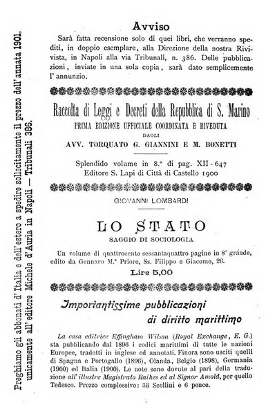 Rivista di diritto internazionale e di legislazione comparata