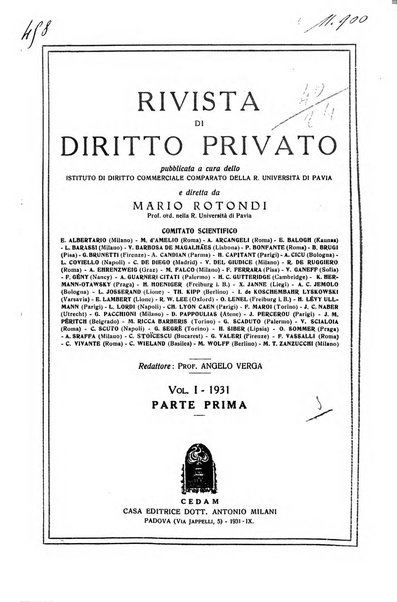 Rivista di diritto privato