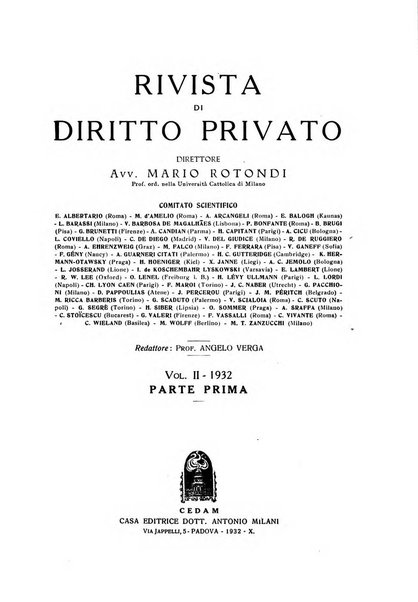 Rivista di diritto privato