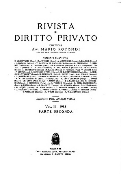 Rivista di diritto privato