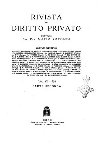 Rivista di diritto privato