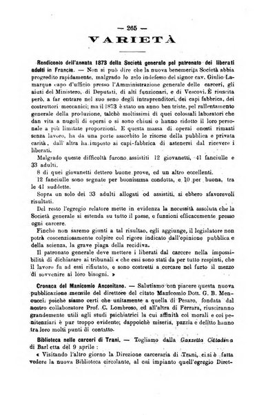 Rivista di discipline carcerarie in relazione con l'antropologia, col diritto penale, con la statistica