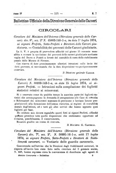 Rivista di discipline carcerarie in relazione con l'antropologia, col diritto penale, con la statistica