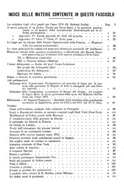 Rivista di discipline carcerarie in relazione con l'antropologia, col diritto penale, con la statistica