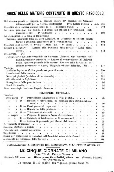 Rivista di discipline carcerarie in relazione con l'antropologia, col diritto penale, con la statistica