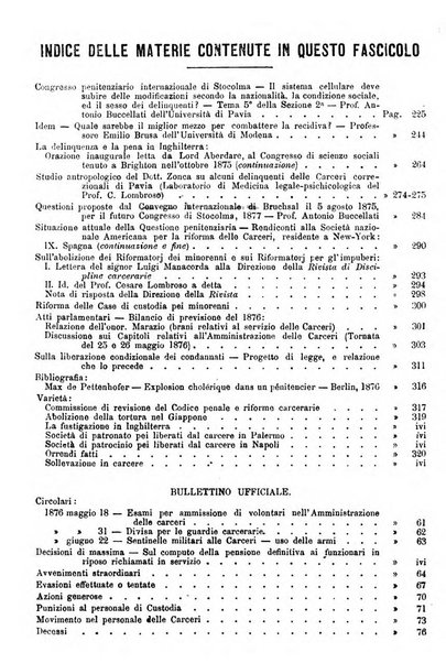 Rivista di discipline carcerarie in relazione con l'antropologia, col diritto penale, con la statistica