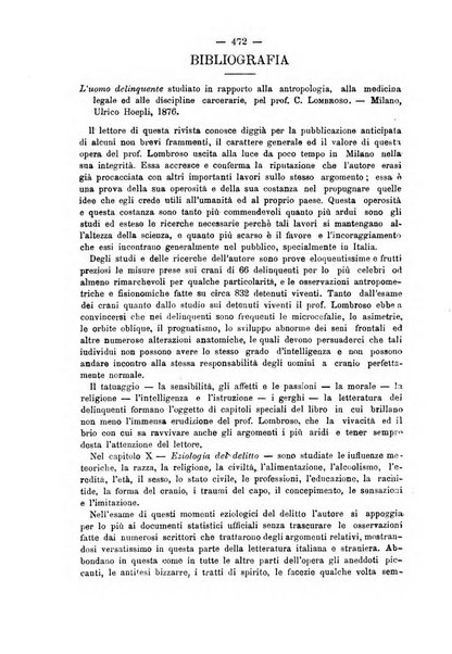 Rivista di discipline carcerarie in relazione con l'antropologia, col diritto penale, con la statistica