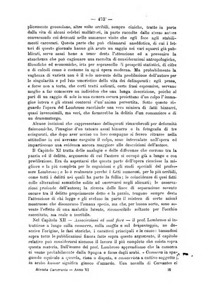 Rivista di discipline carcerarie in relazione con l'antropologia, col diritto penale, con la statistica