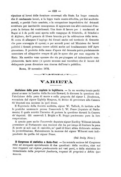 Rivista di discipline carcerarie in relazione con l'antropologia, col diritto penale, con la statistica