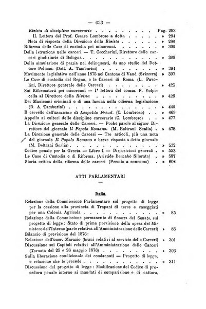 Rivista di discipline carcerarie in relazione con l'antropologia, col diritto penale, con la statistica