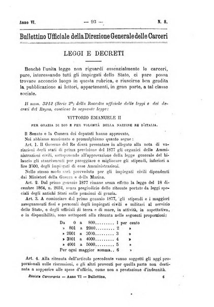 Rivista di discipline carcerarie in relazione con l'antropologia, col diritto penale, con la statistica