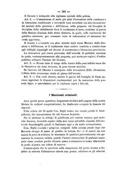 Rivista di discipline carcerarie in relazione con l'antropologia, col diritto penale, con la statistica