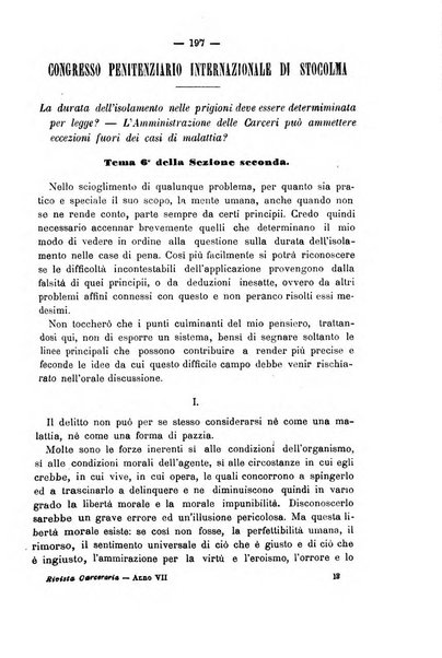 Rivista di discipline carcerarie in relazione con l'antropologia, col diritto penale, con la statistica