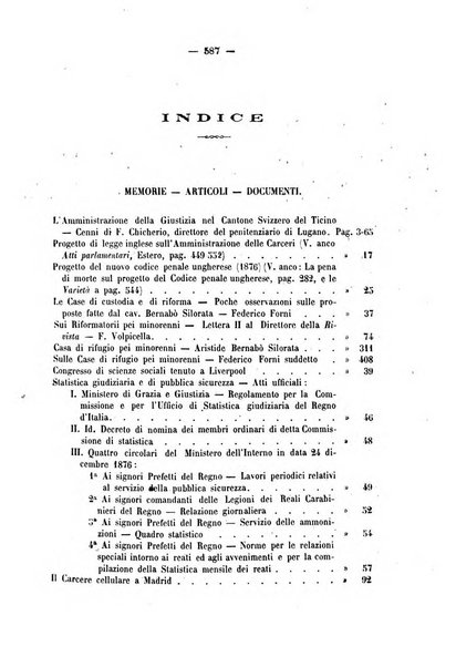 Rivista di discipline carcerarie in relazione con l'antropologia, col diritto penale, con la statistica