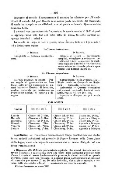 Rivista di discipline carcerarie in relazione con l'antropologia, col diritto penale, con la statistica