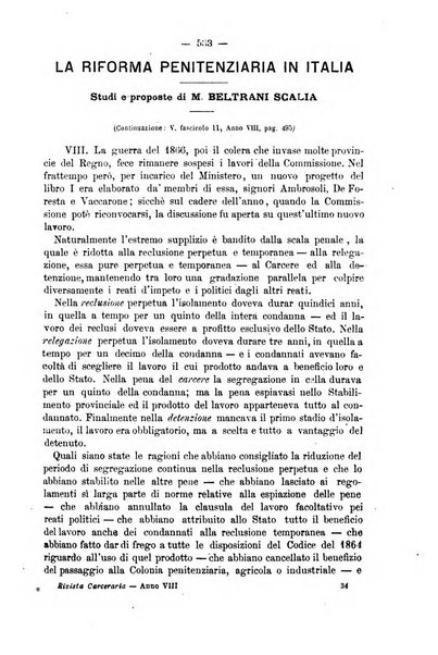 Rivista di discipline carcerarie in relazione con l'antropologia, col diritto penale, con la statistica