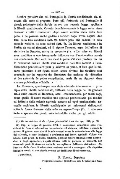 Rivista di discipline carcerarie in relazione con l'antropologia, col diritto penale, con la statistica