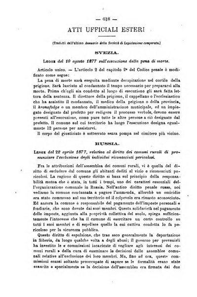 Rivista di discipline carcerarie in relazione con l'antropologia, col diritto penale, con la statistica