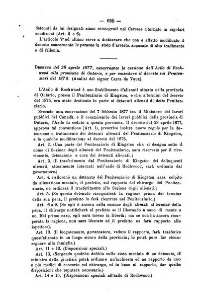 Rivista di discipline carcerarie in relazione con l'antropologia, col diritto penale, con la statistica