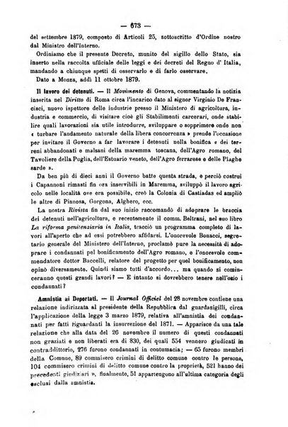 Rivista di discipline carcerarie in relazione con l'antropologia, col diritto penale, con la statistica