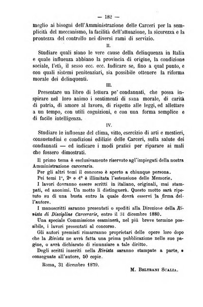 Rivista di discipline carcerarie in relazione con l'antropologia, col diritto penale, con la statistica