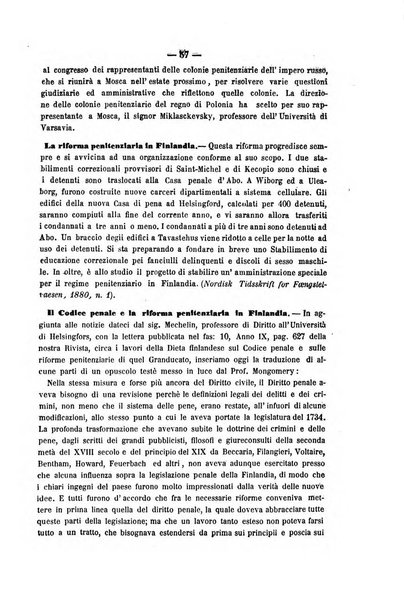 Rivista di discipline carcerarie in relazione con l'antropologia, col diritto penale, con la statistica