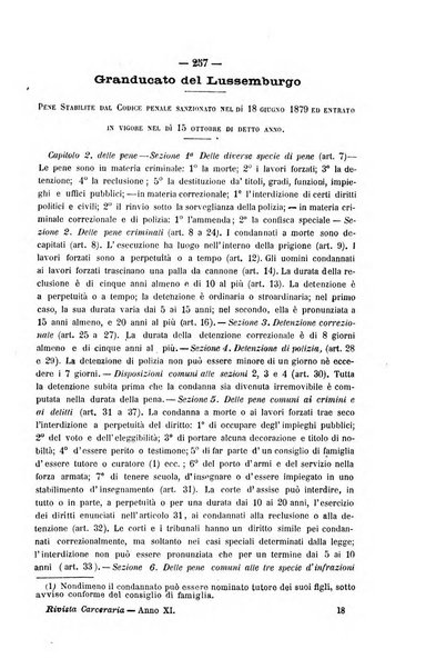 Rivista di discipline carcerarie in relazione con l'antropologia, col diritto penale, con la statistica