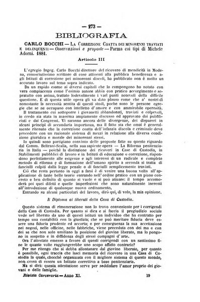 Rivista di discipline carcerarie in relazione con l'antropologia, col diritto penale, con la statistica