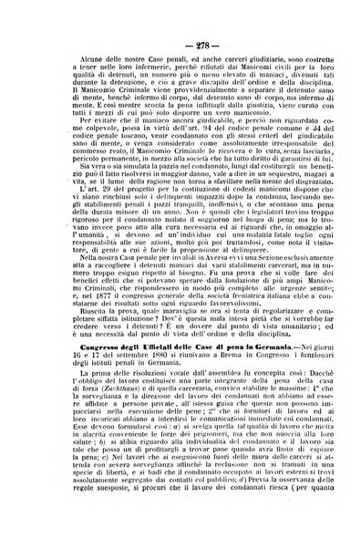 Rivista di discipline carcerarie in relazione con l'antropologia, col diritto penale, con la statistica