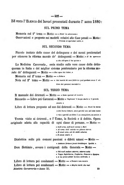 Rivista di discipline carcerarie in relazione con l'antropologia, col diritto penale, con la statistica