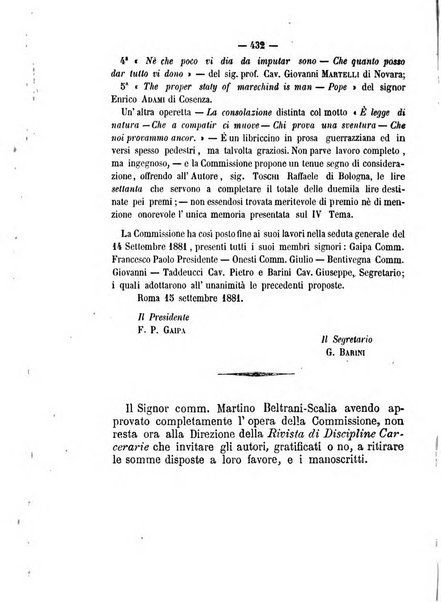 Rivista di discipline carcerarie in relazione con l'antropologia, col diritto penale, con la statistica