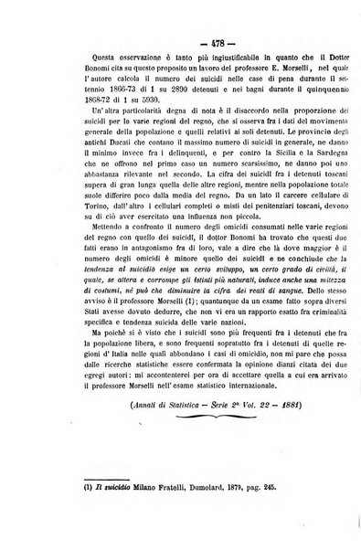 Rivista di discipline carcerarie in relazione con l'antropologia, col diritto penale, con la statistica