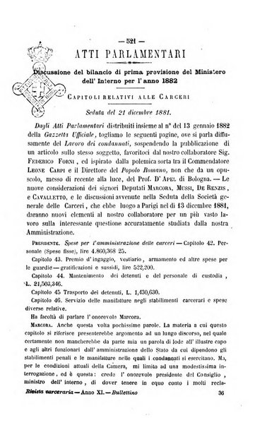 Rivista di discipline carcerarie in relazione con l'antropologia, col diritto penale, con la statistica