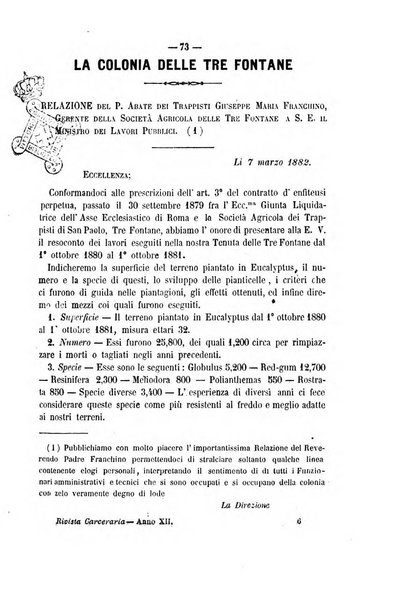 Rivista di discipline carcerarie in relazione con l'antropologia, col diritto penale, con la statistica